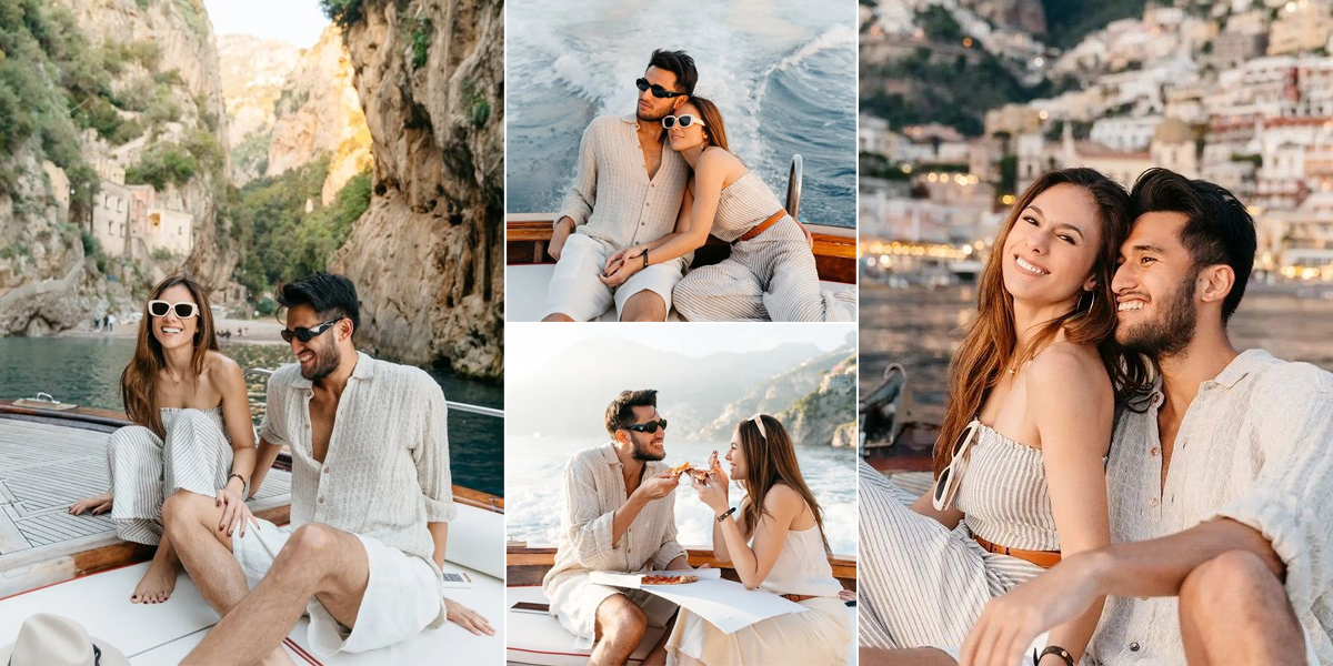 8 Latest Pictures of Romantic Vacation of Wulan Guritno and Sabda Ahessa in Amalfi Coast Italy, Like Newlyweds on Honeymoon