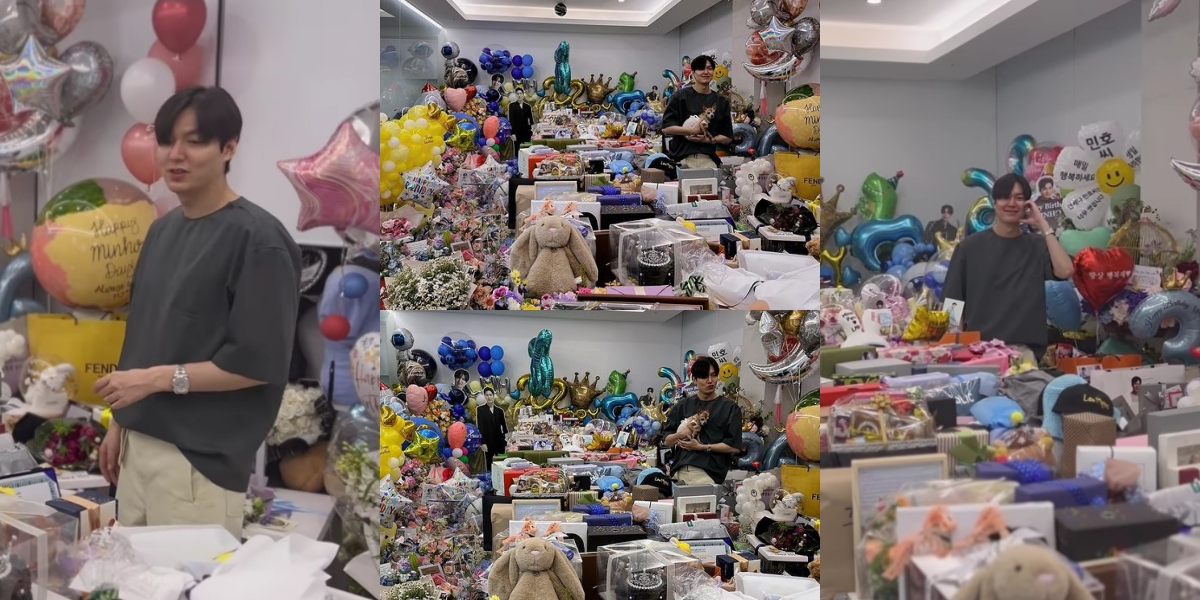 8 Pictures of Lee Min Ho's 36th Birthday, Apartment Flooded with Gifts from Fans - Feels Like a Trader in Tanah Abang