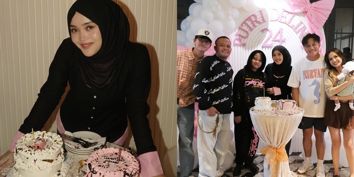 8 Birthday Portraits of Putri Delina's 24th with Family Surprises, Baby Selina Also Present to Celebrate
