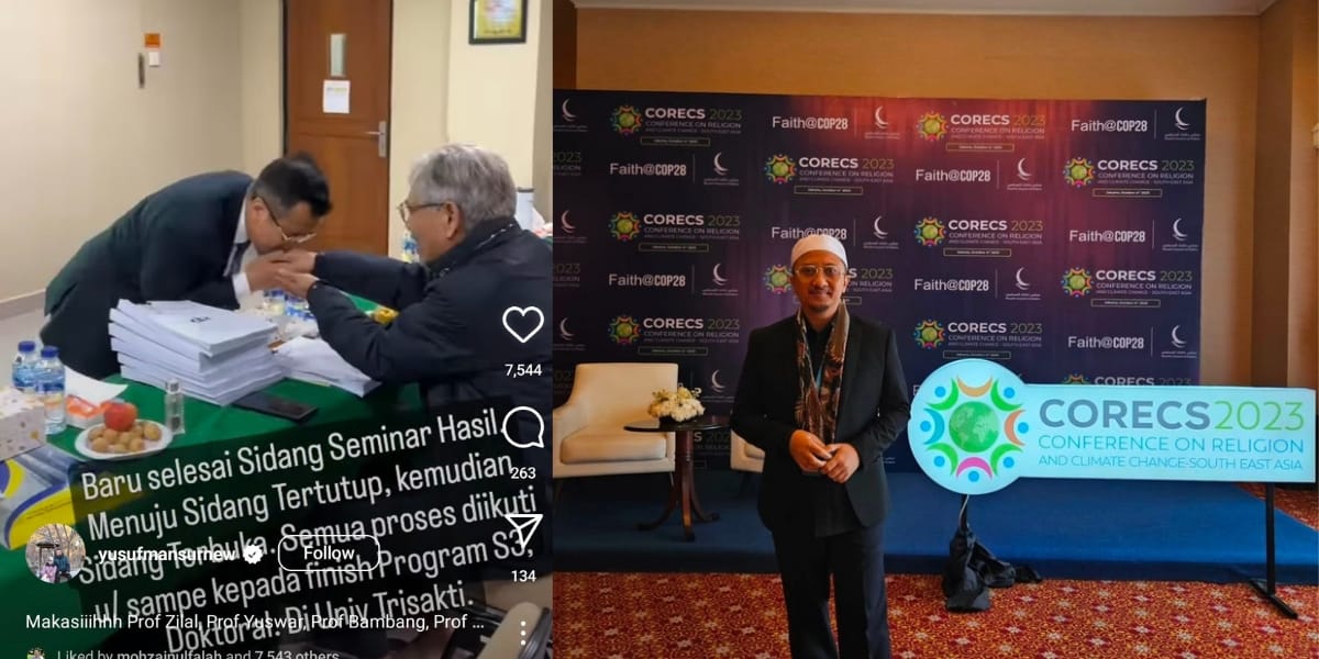 8 Portraits of Ustaz Yusuf Mansur Who Will Earn a Doctorate Degree, Aims to Become a Professor in 2027