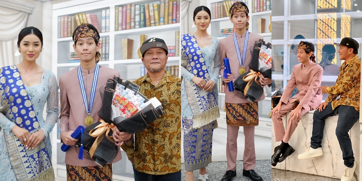 8 Portraits of Mikala's Graduation, Selfi Nafilah and Iwa K's Son - Officially Graduated from Junior High School, Already Taller than His Father