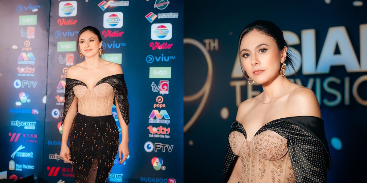 8 Portraits of Wulan Guritno Looking Beautiful at the 29th Asian Television Awards, Showcasing Her Smooth Shoulders and Back