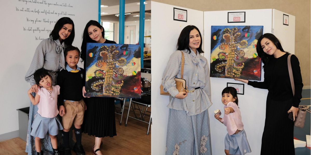 8 Portraits of Xabiru, Rachel Vennya's Eldest Son, Who Just Graduated Kindergarten, His Artwork is Praised