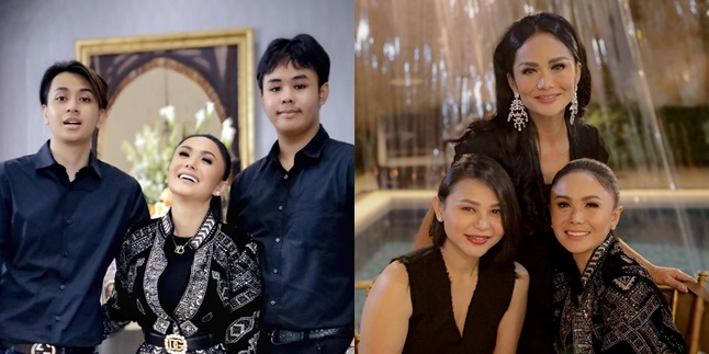 8 Portraits of Yuni Shara Celebrating New Year 2022, Stylishly Looks Like a Teenager - Her Handsome Eldest Son Becomes the Highlight