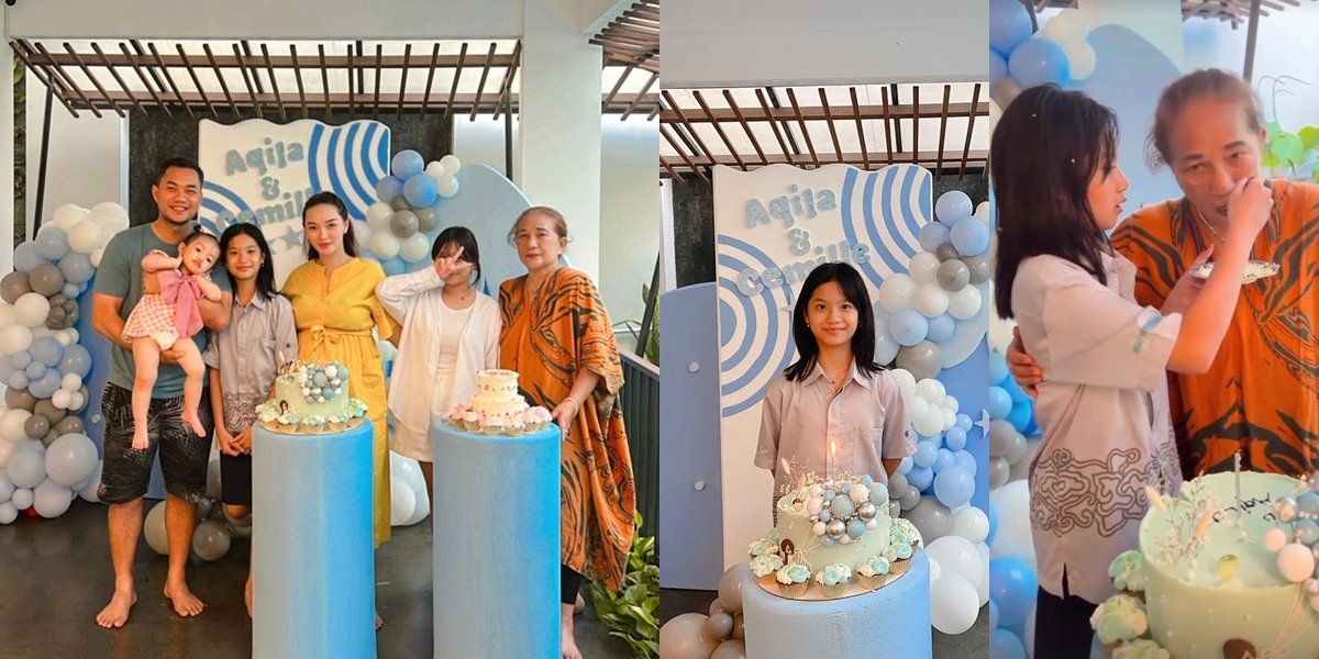 8 Portraits of Zaskia Gotik Celebrating Stepchild's Birthday, Simple but Happy - Not Attended by Former Wife Sirajuddin