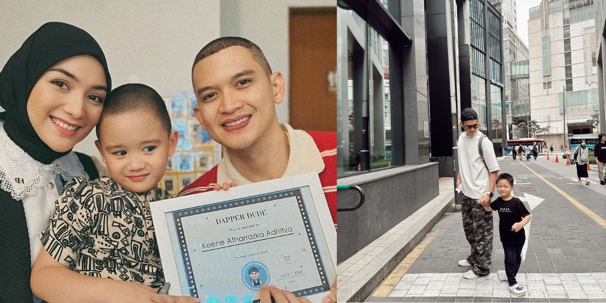 8 Photos of Athar, the Son of Citra Kirana and Rezky Aditya, Receiving the 'Most Stylish' Award at School