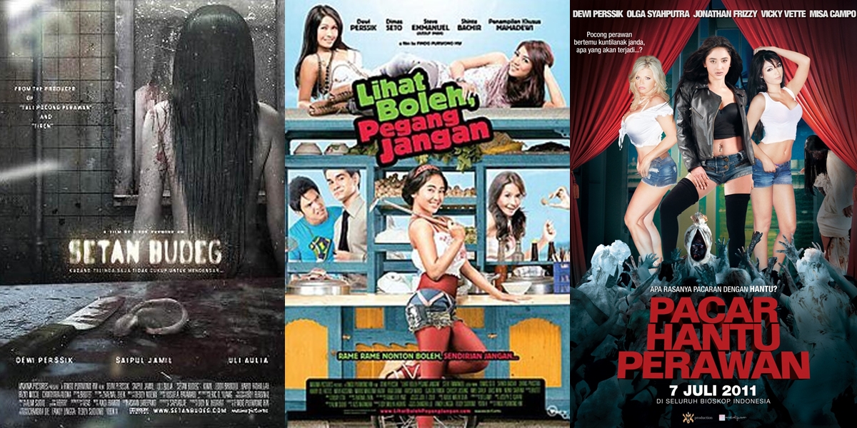 8 Recommendations of Movies Starring Dewi Perssik, from 'TALI POCONG PERAWAN' to 'BANGKIT DARI LUMPUR' - 2 Decades of Work