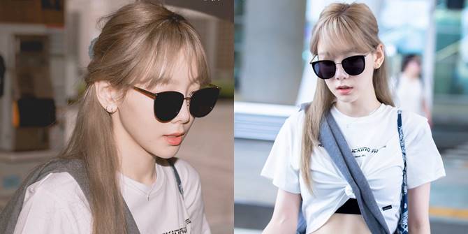 9 Fashion Airport Photos of Taeyeon SNSD From Prague, Showing off Abs & Slim Waist