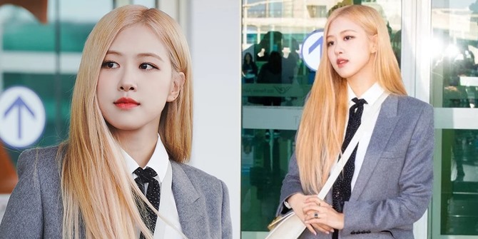 9 Latest Airport Fashion Photos of Rose BLACKPINK, Heading to Paris Looking Chic Like a Young CEO!