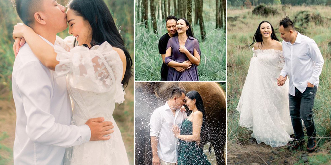 9 Photos of Vicky Prasetyo and Kalina Ocktarany's Pre-wedding in Bali, Intimate Hugs to Romantic Kisses