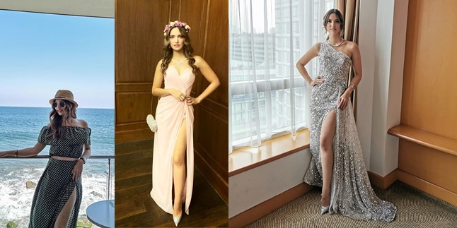 9 Styles of Nia Ramadhani with High Slit Dresses, Graceful and Elegant