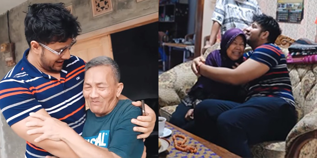 9 Moments Ammar Zoni Returns to His Hometown and Meets His Grandparents in Majalengka, Invites Baby Air for the First Time