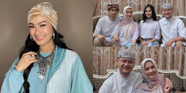 9 Moments of Eid Iis Dahlia and Family, Wearing Uniform Outfits - Devano Becomes the Spotlight of Netizens