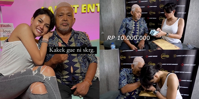 9 Moments of Nikita Mirzani Meeting Grandfather Suhud who was Scolded by Baim Wong, Giving Cash of 10 Million Rupiah - Already Considered as Her Own Grandfather