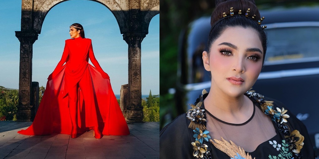 9 Latest Photoshoots of Ashanty as Wonderwoman, Wearing a Red Futuristic Dress and Layered Hair Becomes the Spotlight - Netizens: Isn't it Heavy?