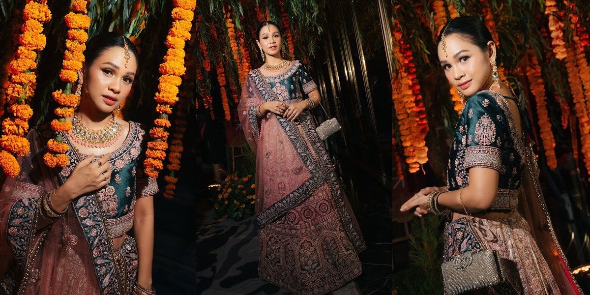 9 Photos of Andien Wearing Lehenga at Diwali, Receiving Beautiful and Stunning Praise like Indian Actresses