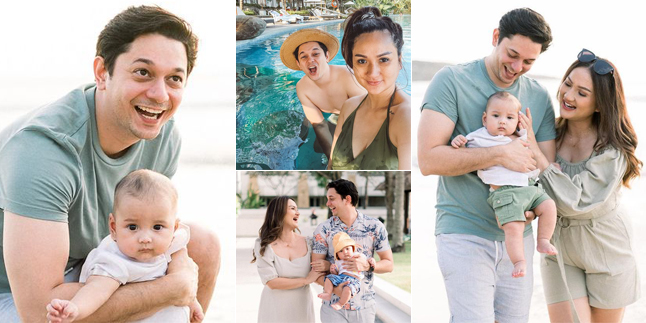 9 Photos of Andrew Andika and Tengku Dewi Putri's Vacation in Bali, Baby Eshan is So Cute!