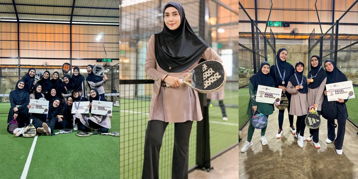 9 Photos of Artists Participating in the Padel Fun Match Organized by Zaskia Sungkar, Fenita Arie Becomes Champion 1