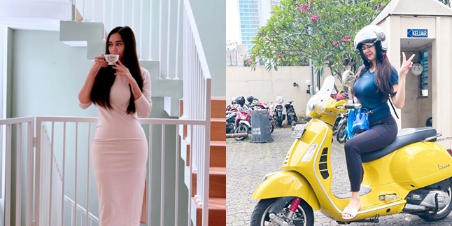 9 Potret Aura Kasih Showing off Body Goals, Adorable Single Mom who Always Looks Hot - Responding Casually to Netizen's Criticisms