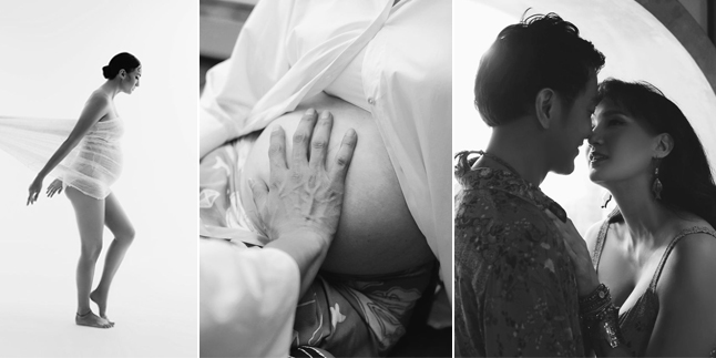 9 Beautiful Maternity Photos of Nadine Chandrawinata in the Latest Maternity Shoot, Showing off her Growing Baby Bump