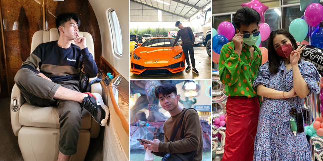 9 Photos of Dimas Ahmad Looking Handsome and Stylish, Posing in a Private Jet - With a Supercar