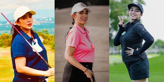 9 Portraits of Ussy Sulistiawaty's Sporty Style While Playing Golf, the Mother of 5 Children who Remains Active and Cheerful!