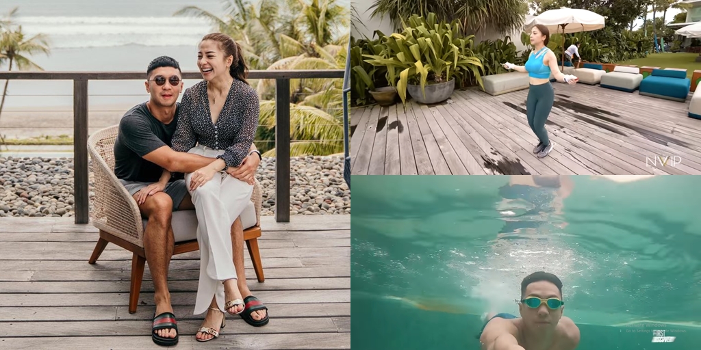 9 Photos of Nikita Willy and Indra Priawana's Honeymoon, They Didn't Go Anywhere, Just Enjoyed a Villa in Bali