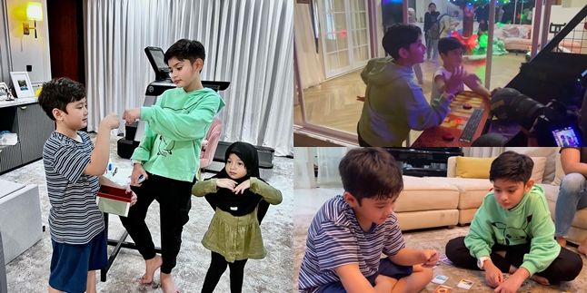 9 Portraits of King Faaz Playing with Rafathar, Two Handsome Children Gather and Distract Netizens