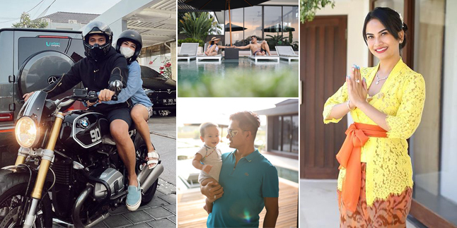 9 Potret Romantic Vacation of Vanessa Angel and Bibi Ardiansyah in Bali, Baby Gala is So Cute!