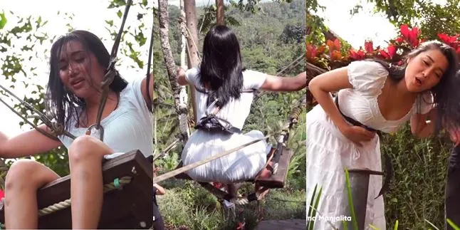 9 Portraits of Lucinta Luna Riding a Giant Swing, Screaming Hysterically with a Deep Voice - Netizens Worried about the Baby