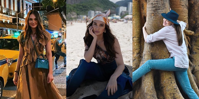 9 Portraits of Luna Maya Radiating Natural Beauty During Vacation in Brazil