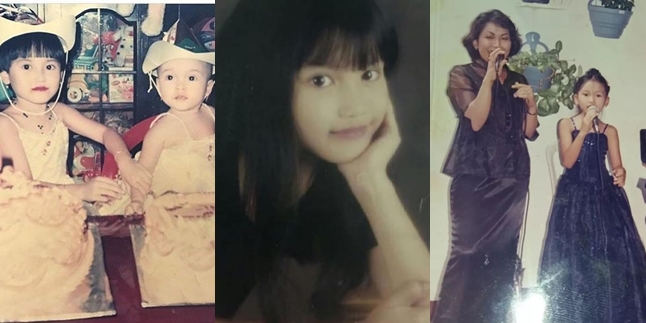 9 Potraits of Ayu Ting Ting's Childhood, Adorable When Wearing Red Lipstick - Like a Split Betel Nut with Bilqis