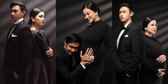 9 Portraits of Maternity Shoot Felicya Angelista with Caesar Hito, Elegant All Black - Maternal Aura Shines Again During the Repeat of Pre-wedding Moment