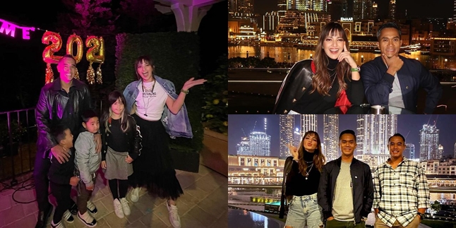 9 Portraits of Nia Ramadhani Celebrating New Year's Party with Family in Dubai, Flooded with Criticisms from Netizens