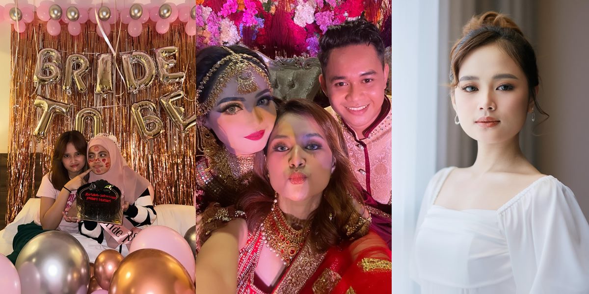 8 Portraits of Nia Rose Accompanying Putri Isnari from Bachelorette Party to Reception - Setia Kawan