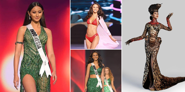 9 Beautiful Photos of Ayu Maulida's Appearance at Miss Universe, from Luxurious Evening Gowns to Komodo Costumes