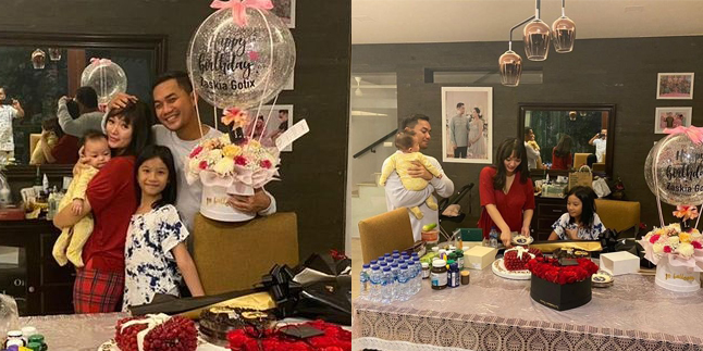 9 Portraits of Zaskia Gotik's Simple Birthday Celebration with Family, Receives Gift from Stepchild