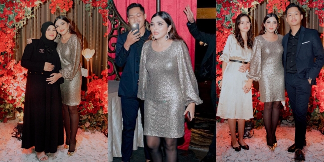 9 Portraits of Ashanty's Surprise Birthday Party, Happy Hugging Beautiful Pregnant Aurel Hermansyah - Taking Photos Together with the Future Daughter-in-Law