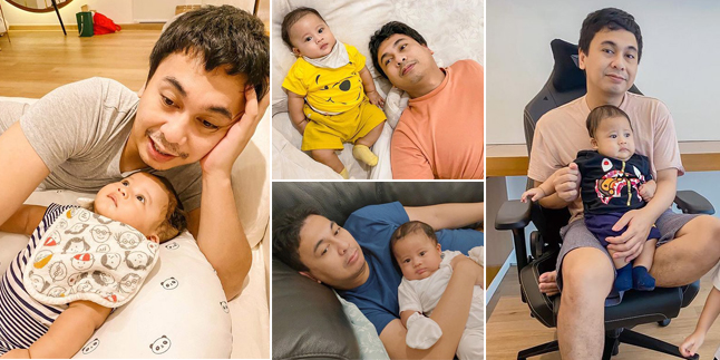 9 Photos of Raditya Dika as Baby Aksa's Guardian, Calls Himself Hot Daddy