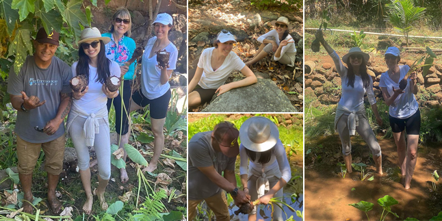 9 Pictures of Raline Shah Harvesting Taro in Hawaii While Celebrating Earth Day, Netizens: I Thought It Was in Gunung Kidul