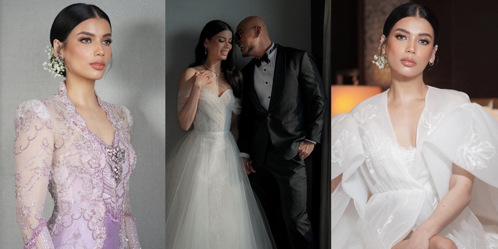 9 Beautiful Portraits of Sabrina Chairunnisa on Her Wedding Day, Wearing Dresses by Fashion Designers Maudy Ayunda and Eva Celia