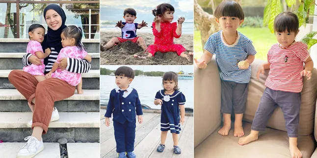 9 Potret Shaldy and Shelma, Ratna Galih's Growing and Adorable Twin Children