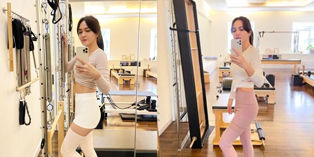 9 Shandy Aulia's Photos Showing Body Goals When Sporting, Hot Mama Showing Flat Stomach and Slim Waist - Distracting Netizens