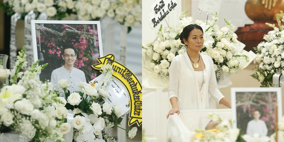 9 Portraits of the Atmosphere of Reza Gunawan's Funeral Home, Crowded with Mourners - Dee Lestari Strong after the Departure of Her Husband