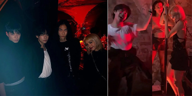 9 Photos of V BTS and Lisa BLACKPINK Trying Pole Dance at Celine After Party, Successfully Viral & Making Fans Hysterical