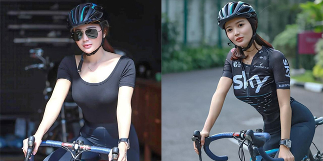 9 Photos of Wika Salim Cycling, Hot in Tight Clothes - Showing off Body Goals