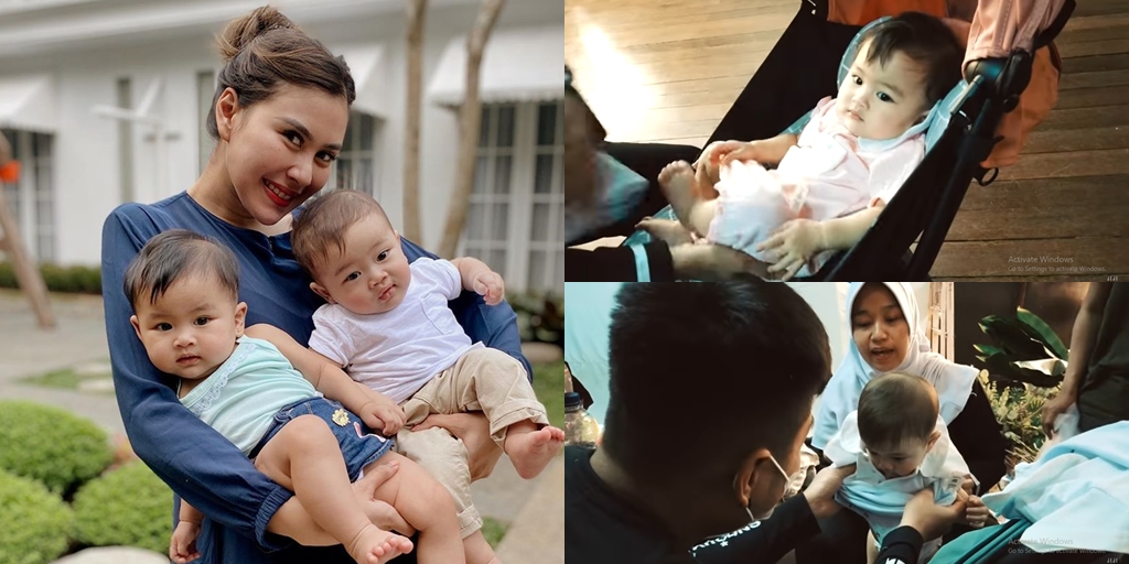 9 Photos of Zayn and Zunaira, Syahnaz's Children's First Photoshoot, Cute and Adorable When Laughing Together