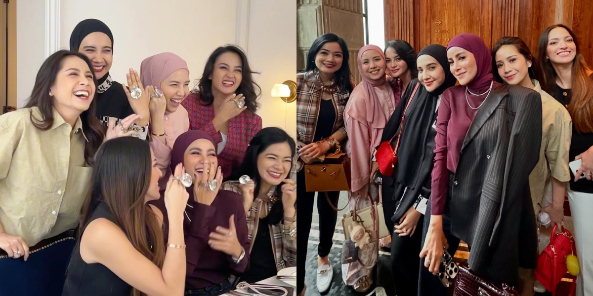 From Nagita Slavina to Nia Ramadhani, the Cendol Gang Portraits Gather Again Before Its Members' Year-End Holiday