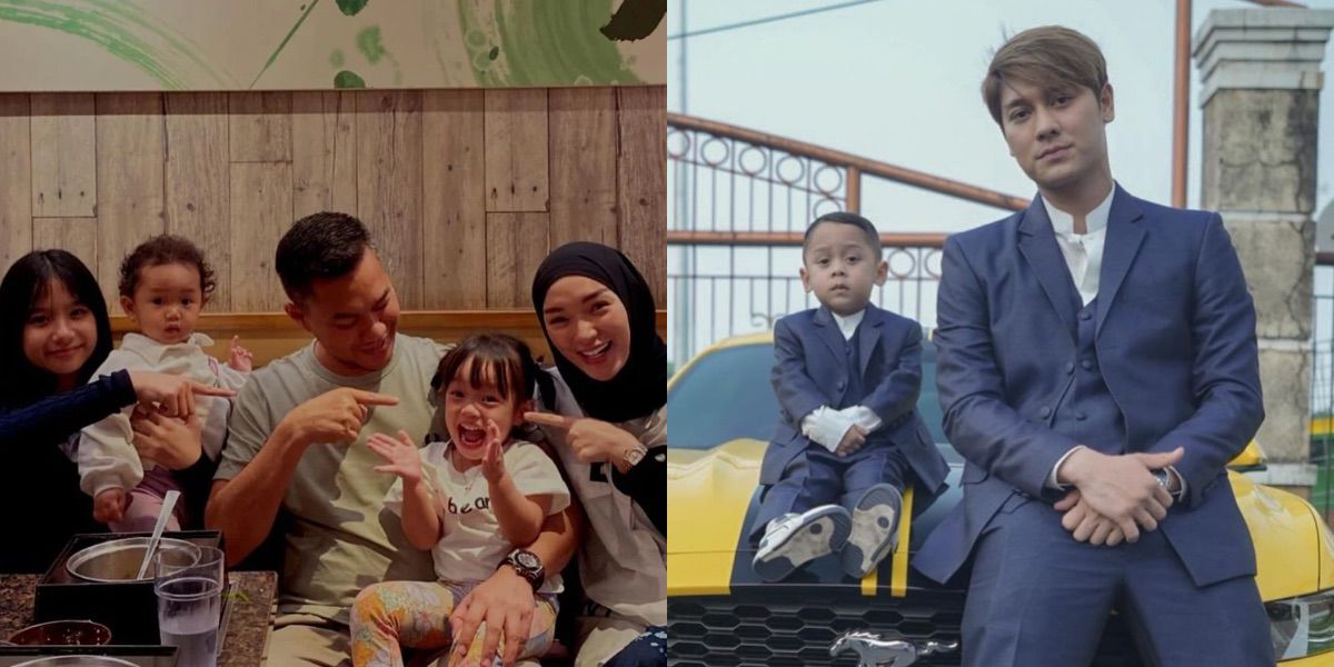 There are Rizky Billar to Dory Harsa, Check Out 8 Photos of the Husbands of the Dangdut Singers Caring for Their Children