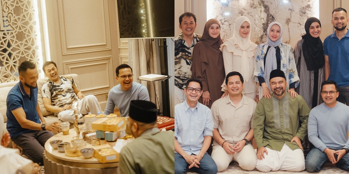 From Sahrul Gunawan to Teuku Wisnu, 8 Photos of the 'Mewah9' Artist Gang's Halal Bihalal, Full of Happiness